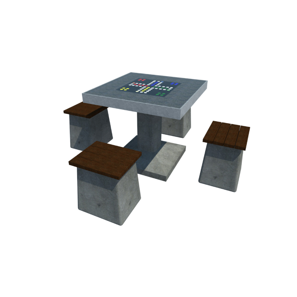 Concrete chess or ludo table | Starmax