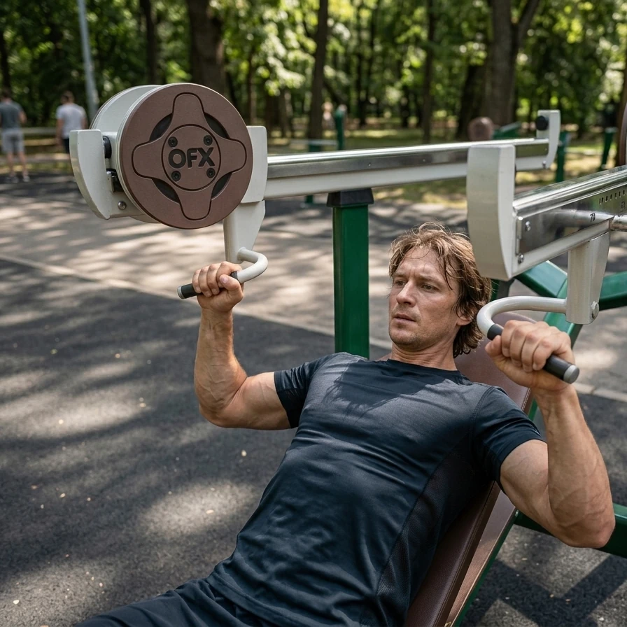 OFX ławka do wyciskania na klatkę piersiową outdoor gym
