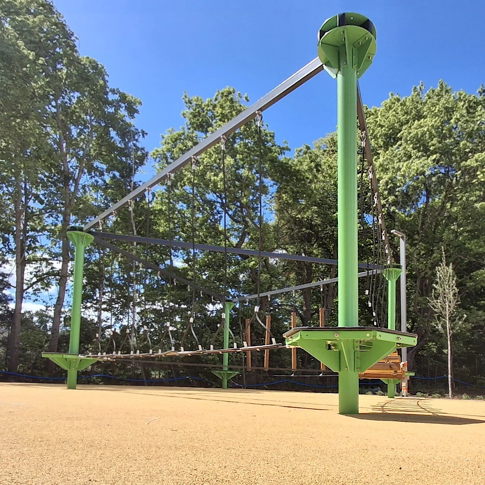 mini park linowy 3 trasy moduły bez uprzęży
