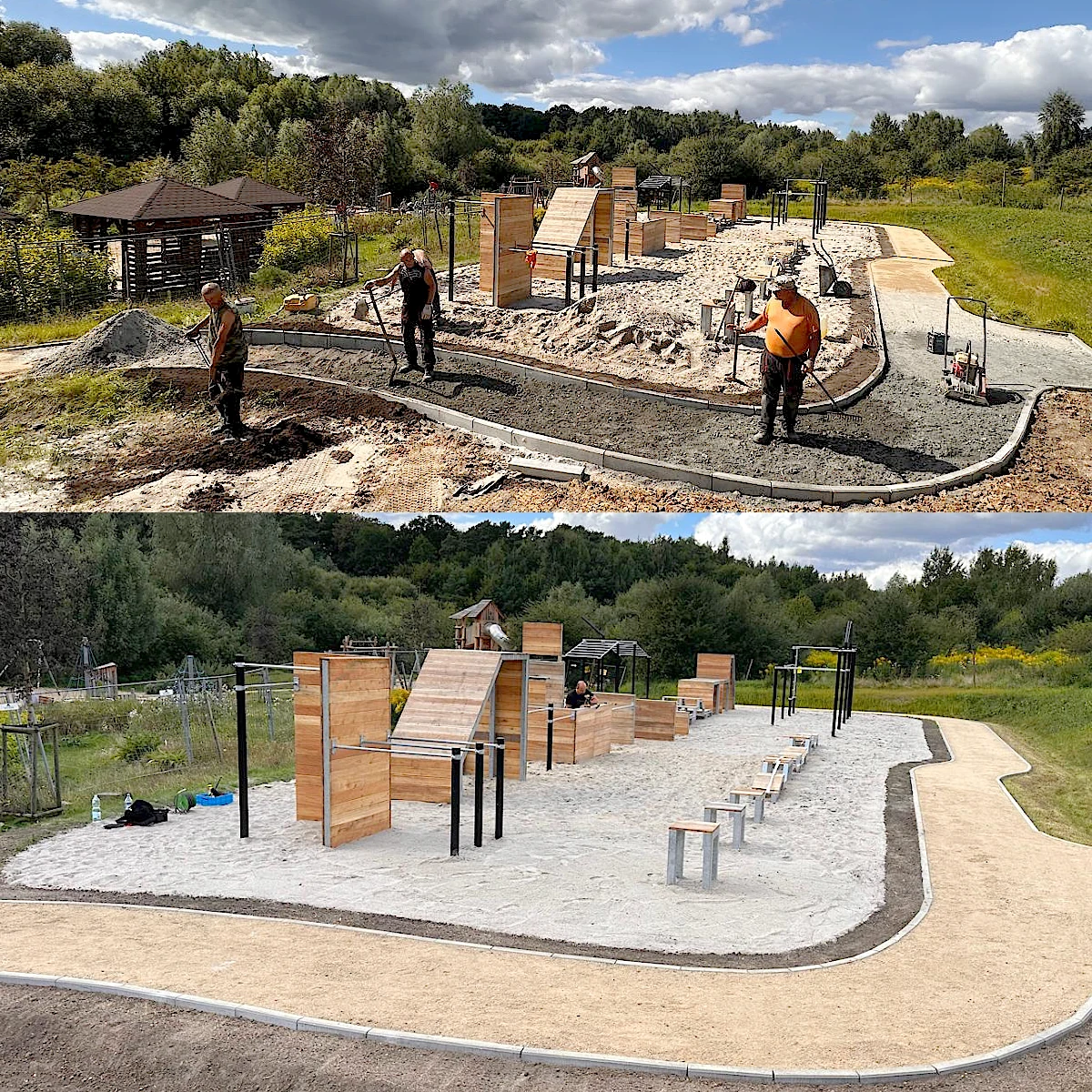 Playground street workout outdoor gym installation | Starmax