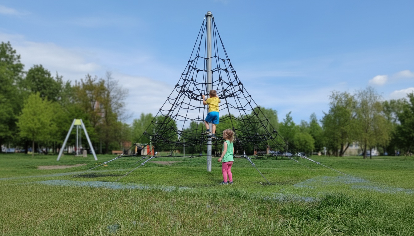 A rope pyramid in Gdańsk